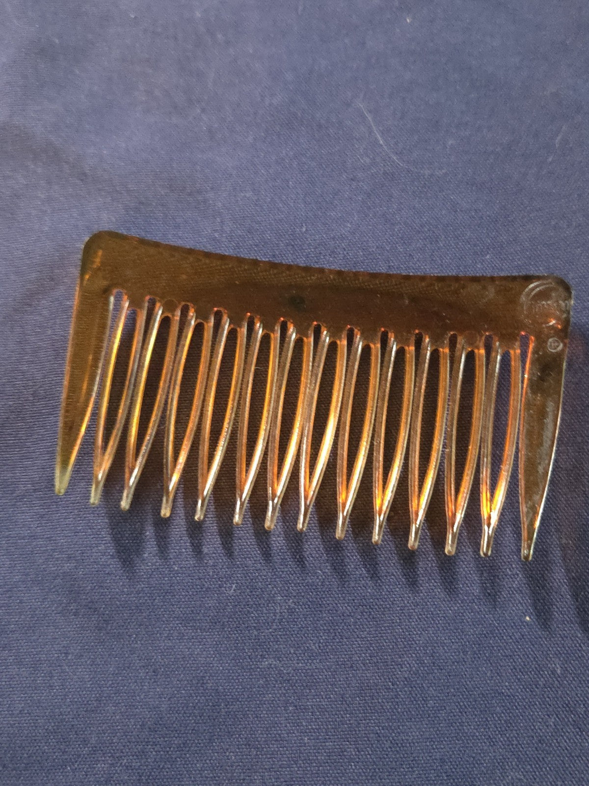 Vintage Faux Tortoiseshell Hair Comb Made in USA Classic Century Celluloid Look