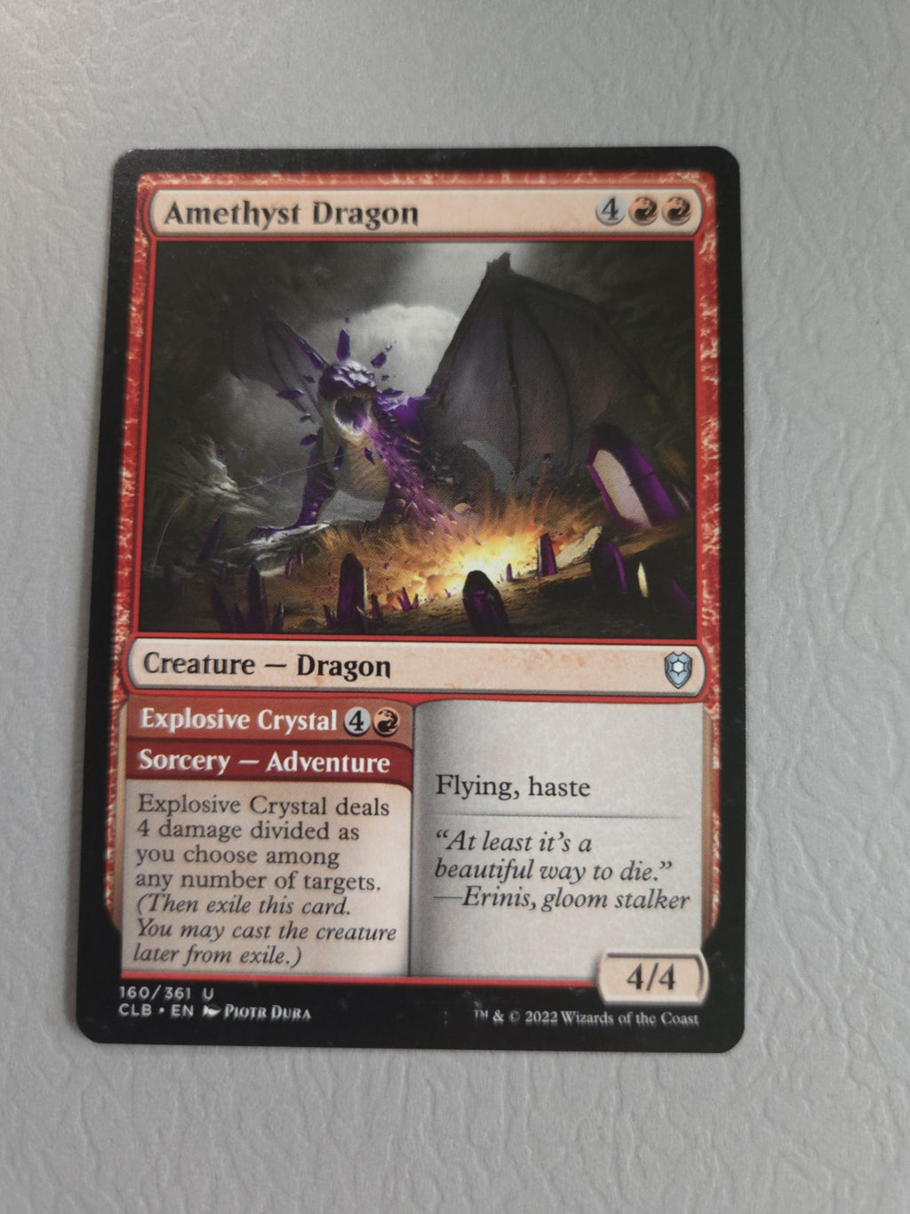MTG - Amethyst Dragon - Commander Legends: Battle for Baldur's Gate - Regular - 