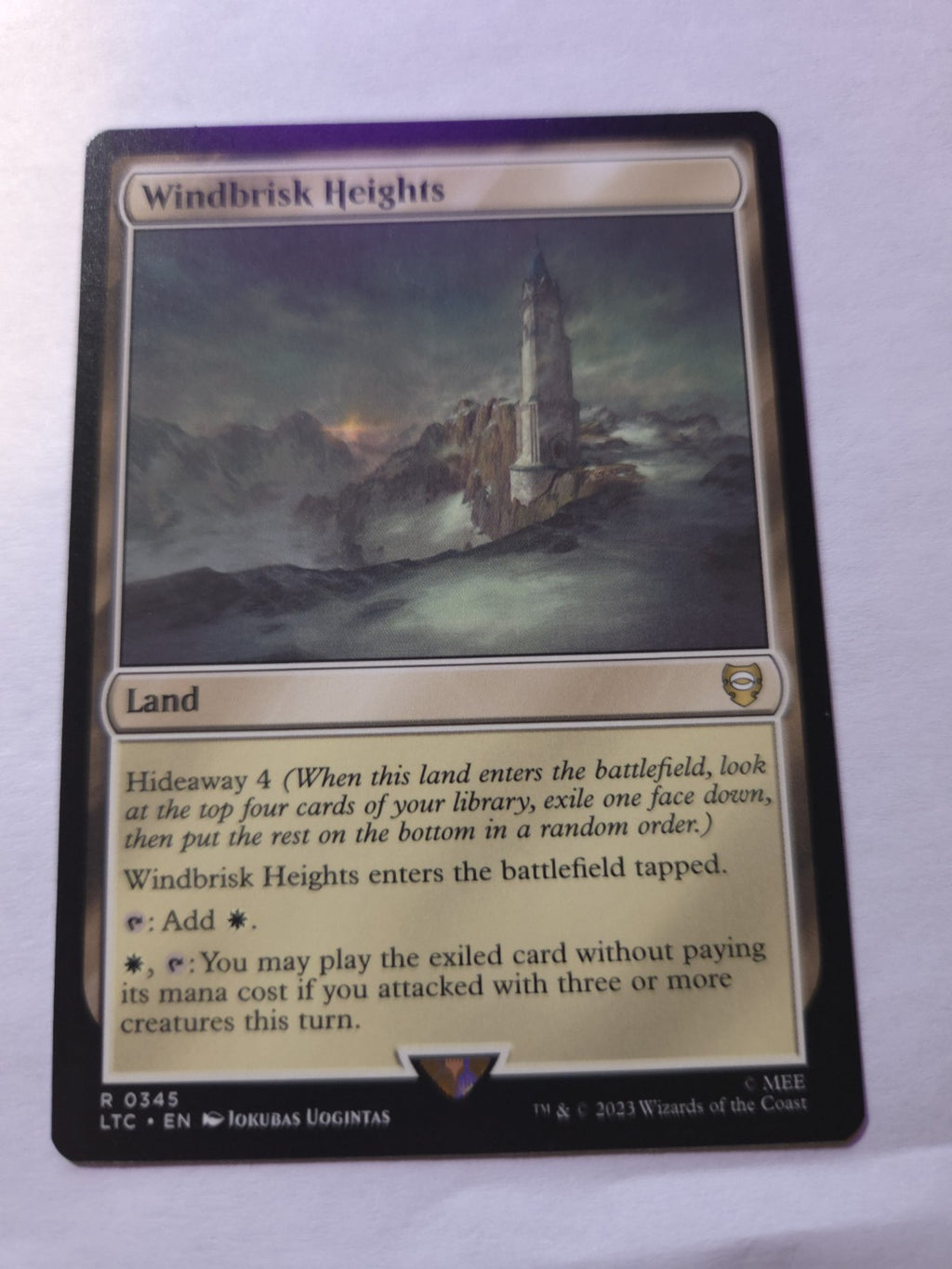 MTG - Windbrisk Heights Commander: the Lord of the Rings: Tales of Middle-Earth