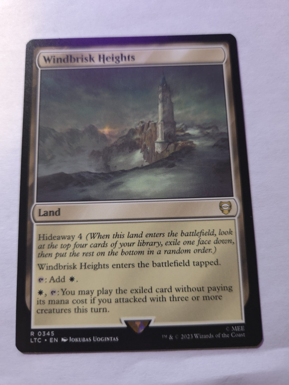 MTG - Windbrisk Heights Commander: the Lord of the Rings: Tales of Middle-Earth