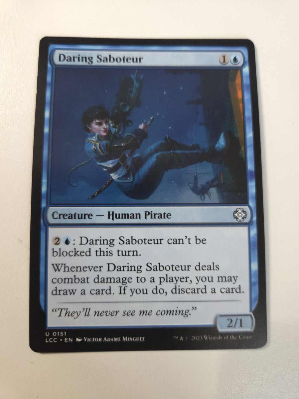 MTG - Daring Saboteur - Commander: the Lost Caverns of Ixalan - Regular - U -151