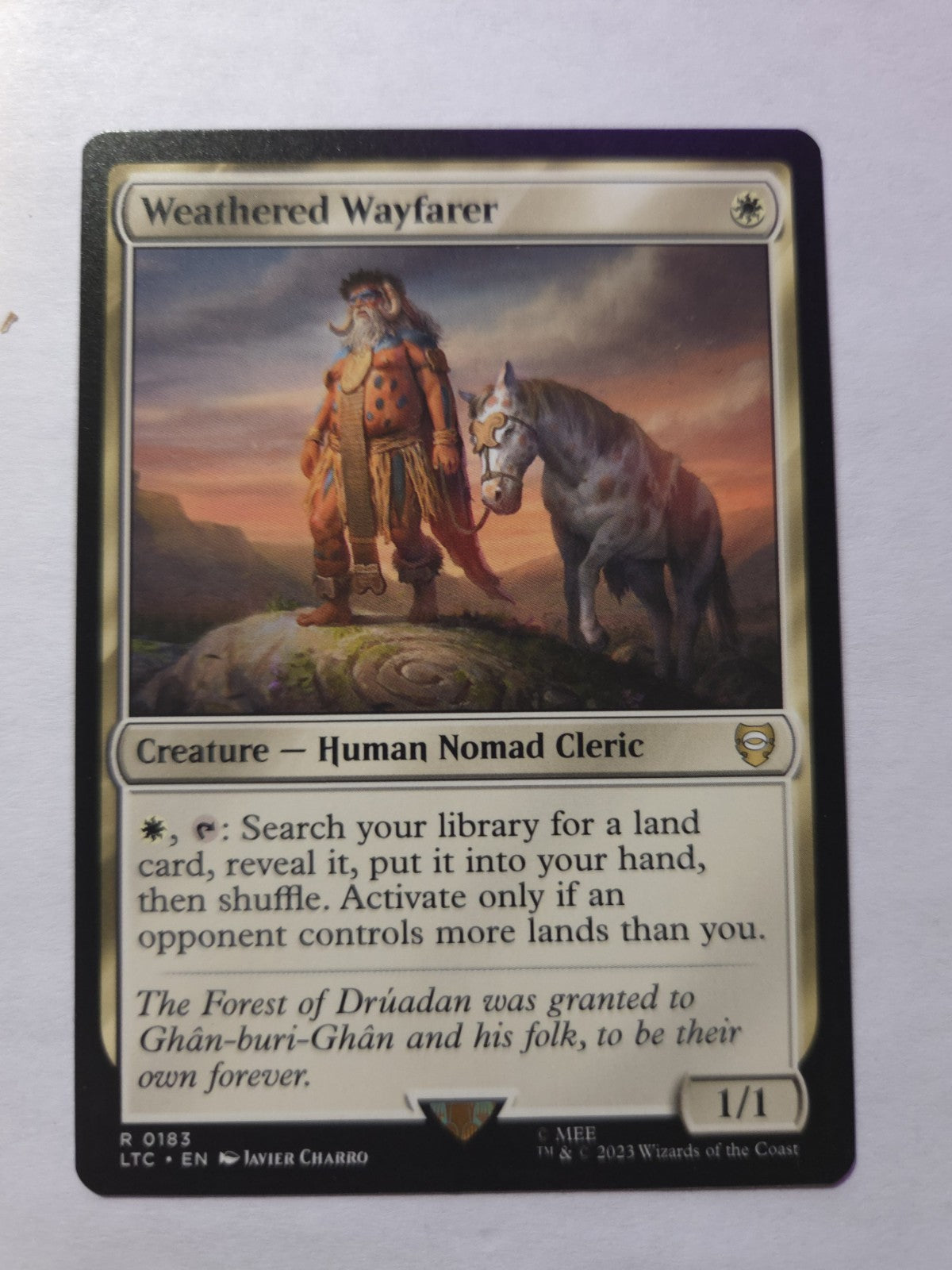 MTG - Weathered Wayfarer Commander: the Lord of the Rings: Tales of Middle-Earth