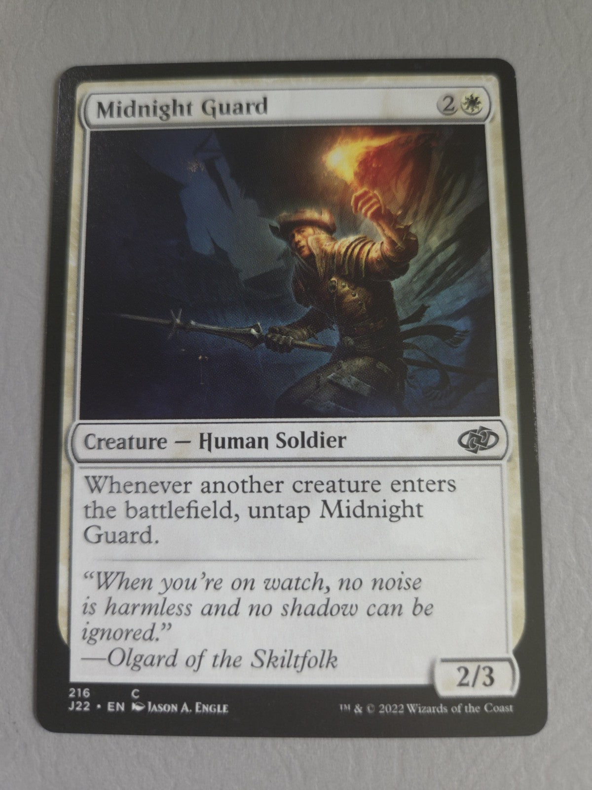 MTG - Midnight Guard - Jumpstart 2022 - Regular - C - 216 - NM