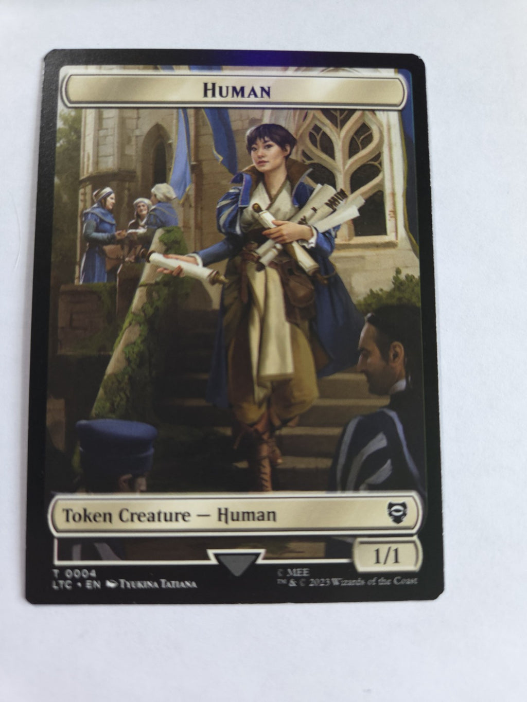 Human   Human Soldier (0002) Double-Sided Token Commander: the Lord of the...