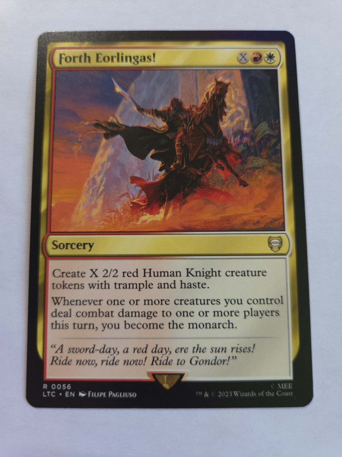 Forth Eorlingas! Commander: the Lord of the Rings: Tales of Middle-Earth Regular