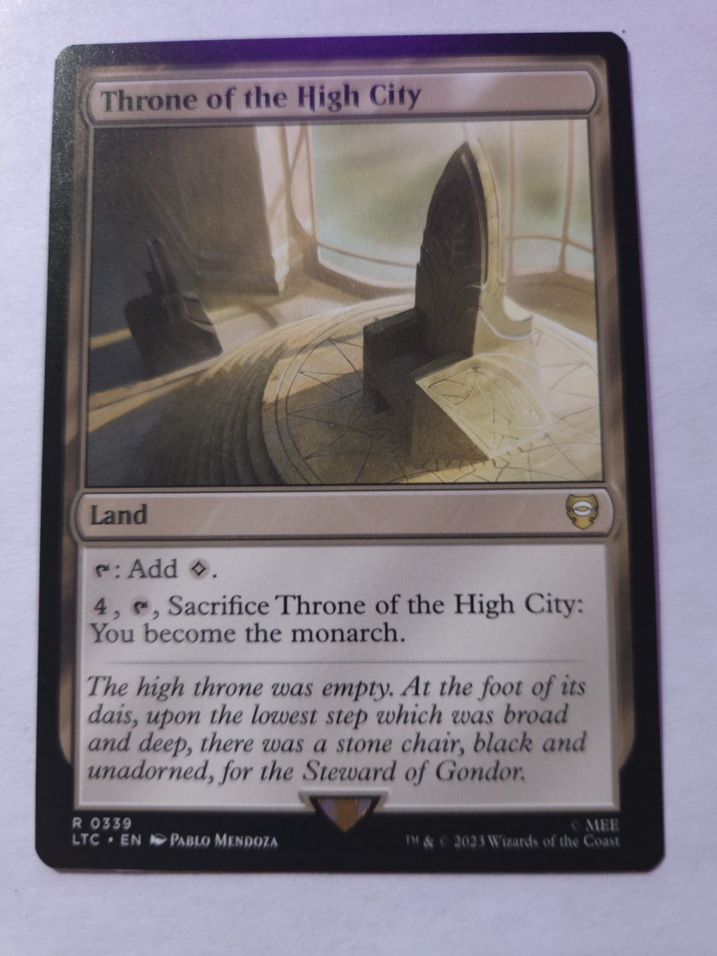 MTG - Throne of The High City Commander: the Lord of the Rings: Tales of Middle