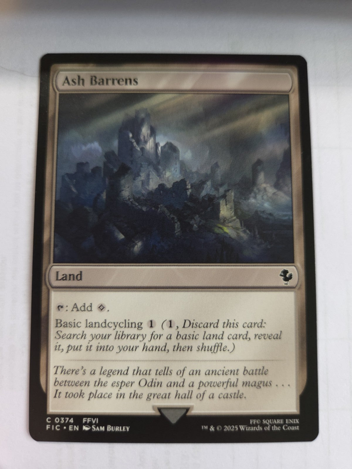 Magic The Gat - Ash Barrens - Commander: Final Fantasy - Regular - C - 0374 - NM