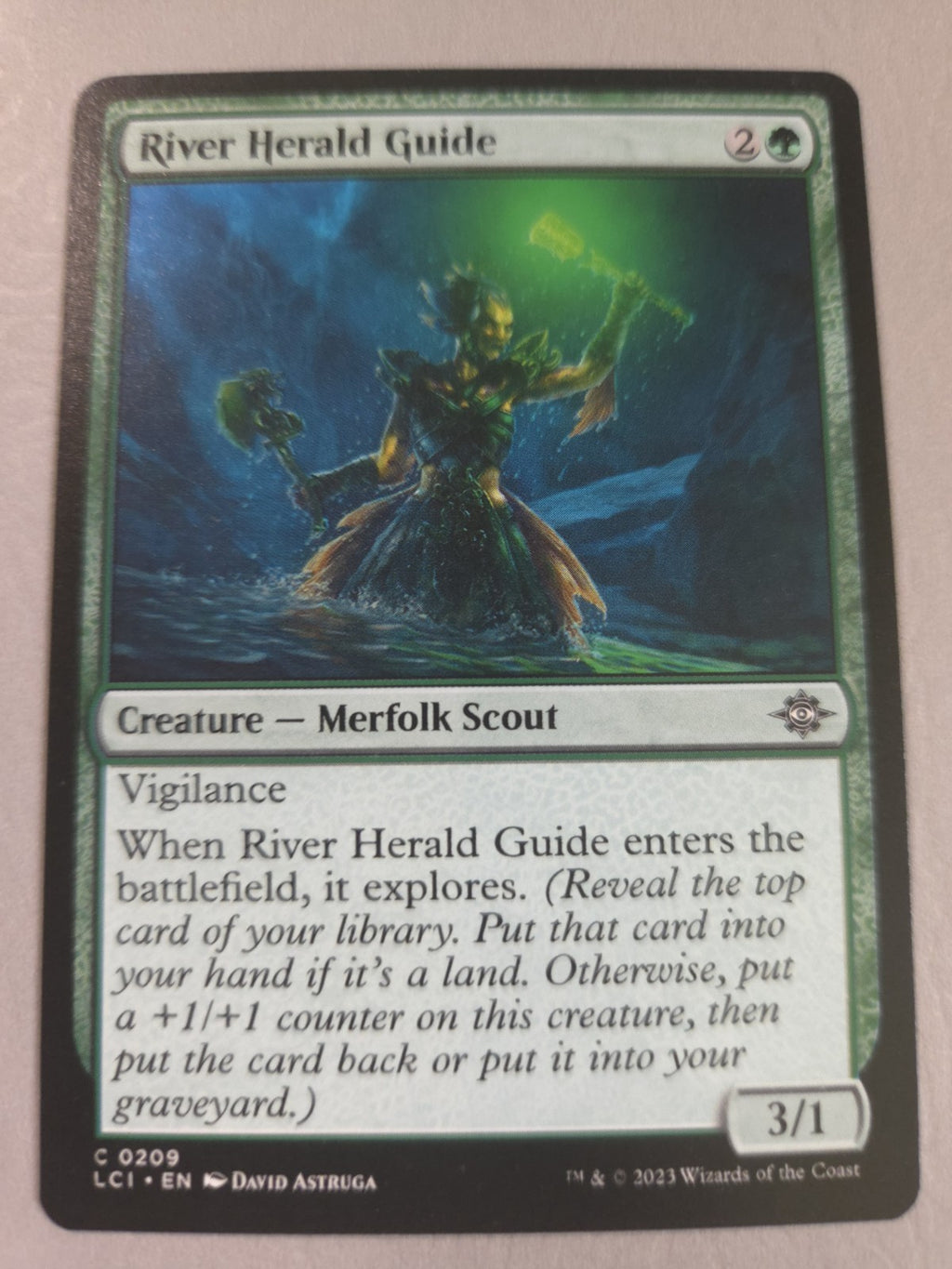 MTG - River Herald Guide - The Lost Caverns of Ixalan - Regular - C - 209 - NM