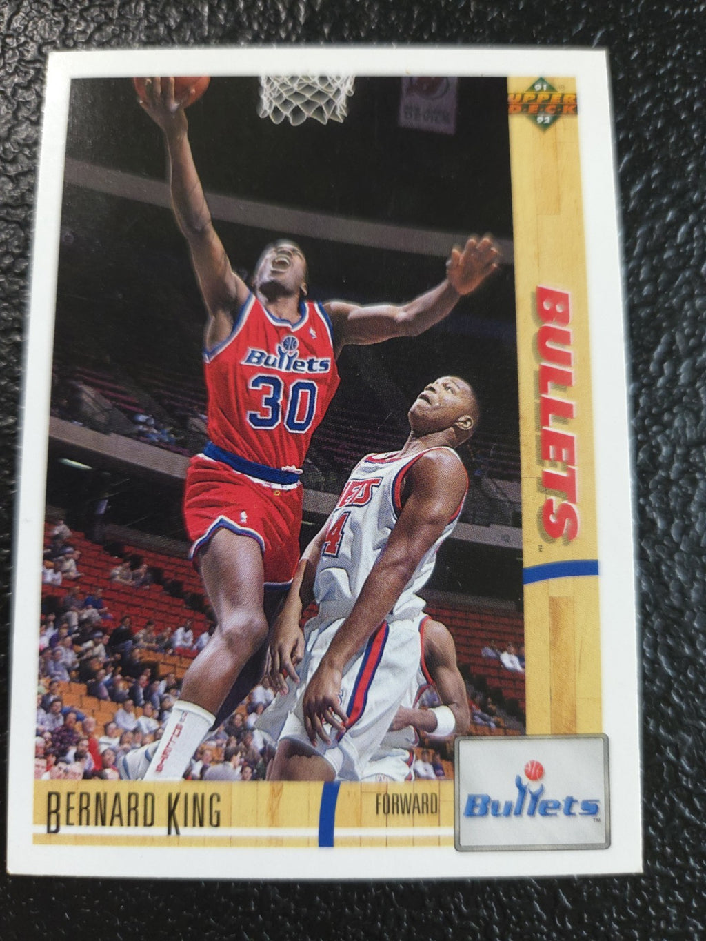 NBA - Bernard King - 1991-92 Upper Deck -  #365 - Washington Bullets - NM