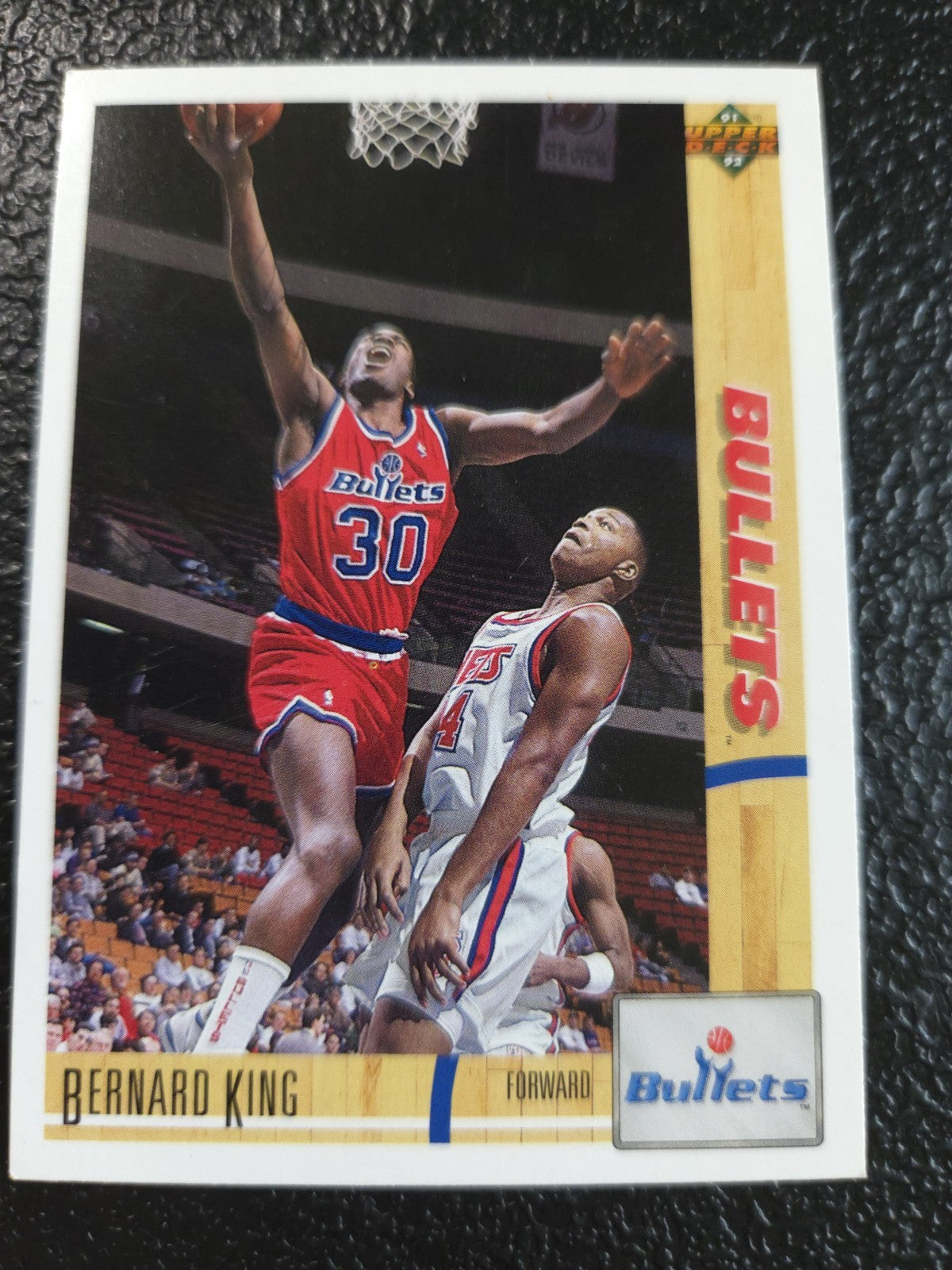 NBA - Bernard King - 1991-92 Upper Deck -  #365 - Washington Bullets - NM