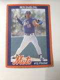 MLB - Ron Darling - Game Day Promo Card - 1987 Season - New York Mets - EXC