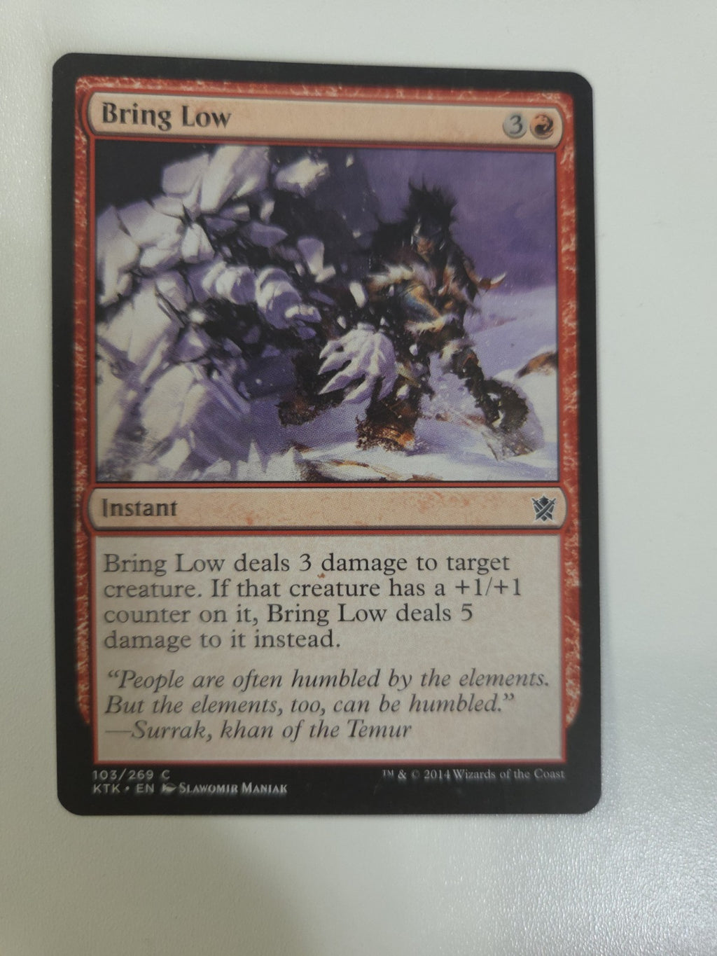 MTG - Bring Low - Khans of Tarkir - Regular - C - 103 - NM