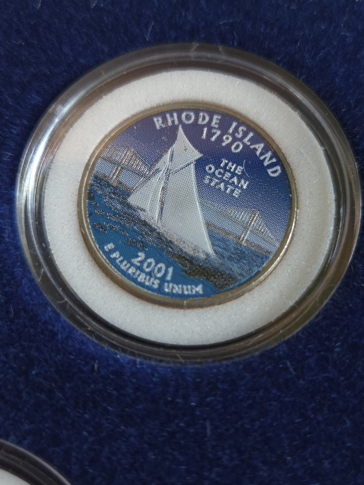 5 Colorized 2001 Statehood Quarters From MORGAN MINT. 
