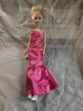 2011 Barbie In Pink Satin Dress And Heels