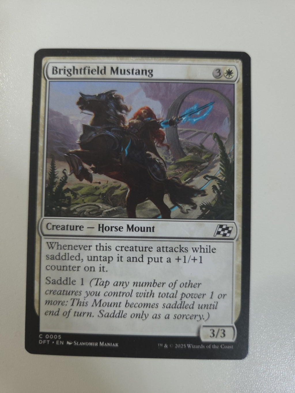 MTG - Brightfield Mustang - Aetherdrift - Regular - C - 5 - NM