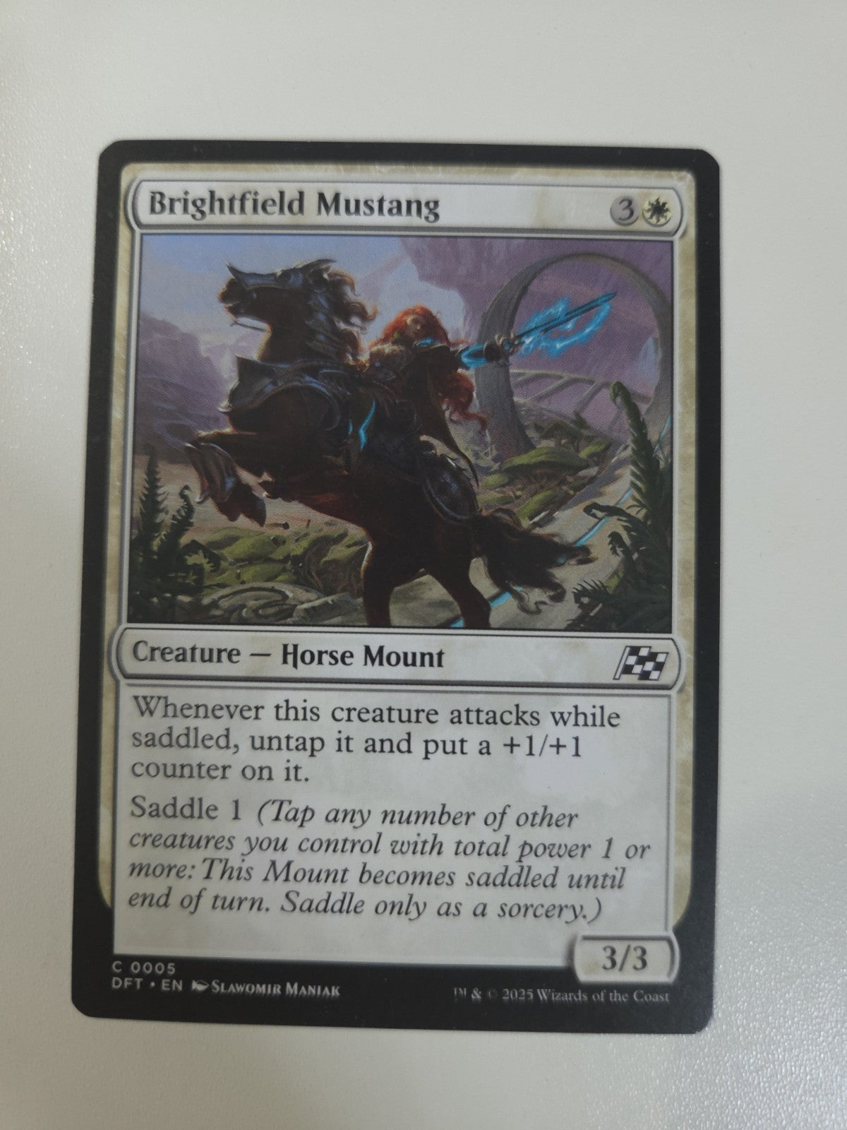 MTG - Brightfield Mustang - Aetherdrift - Regular - C - 5 - NM