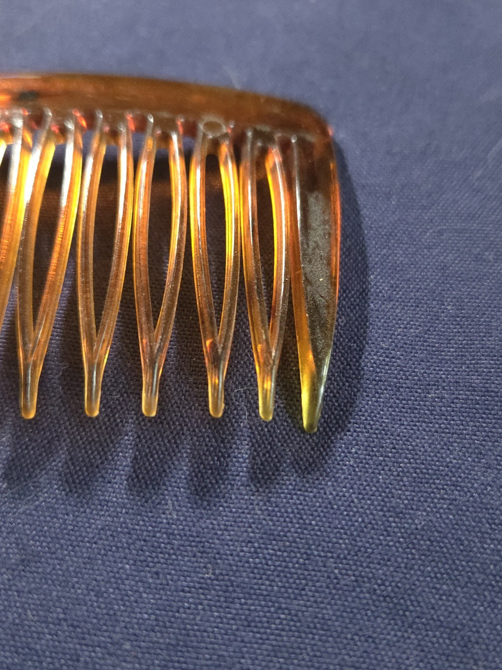 Vintage Faux Tortoiseshell Hair Comb Made in USA Classic Century Celluloid Look