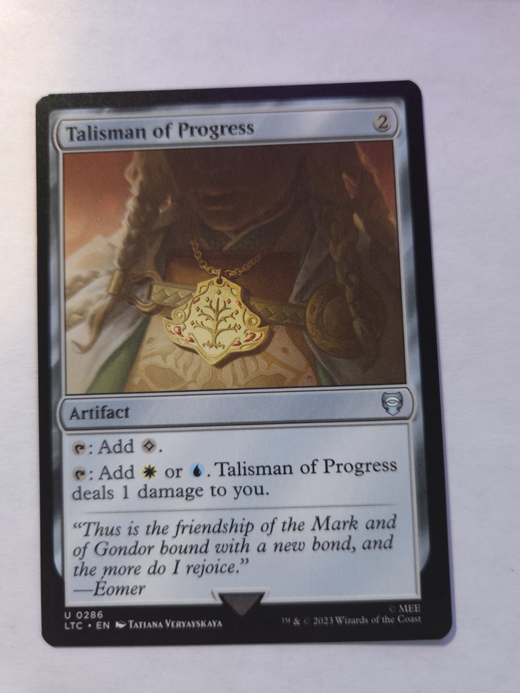 Talisman of Progress Commander: the Lord of the Rings: Tales of Middle-Earth...