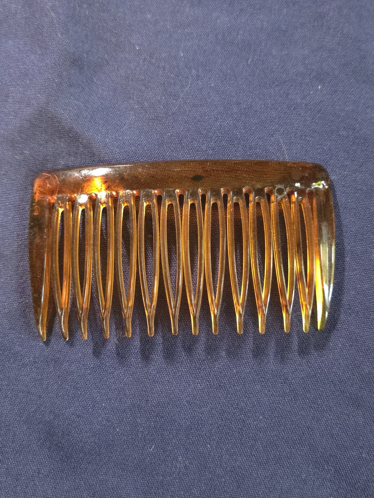 Vintage Faux Tortoiseshell Hair Comb Made in USA Classic Century Celluloid Look