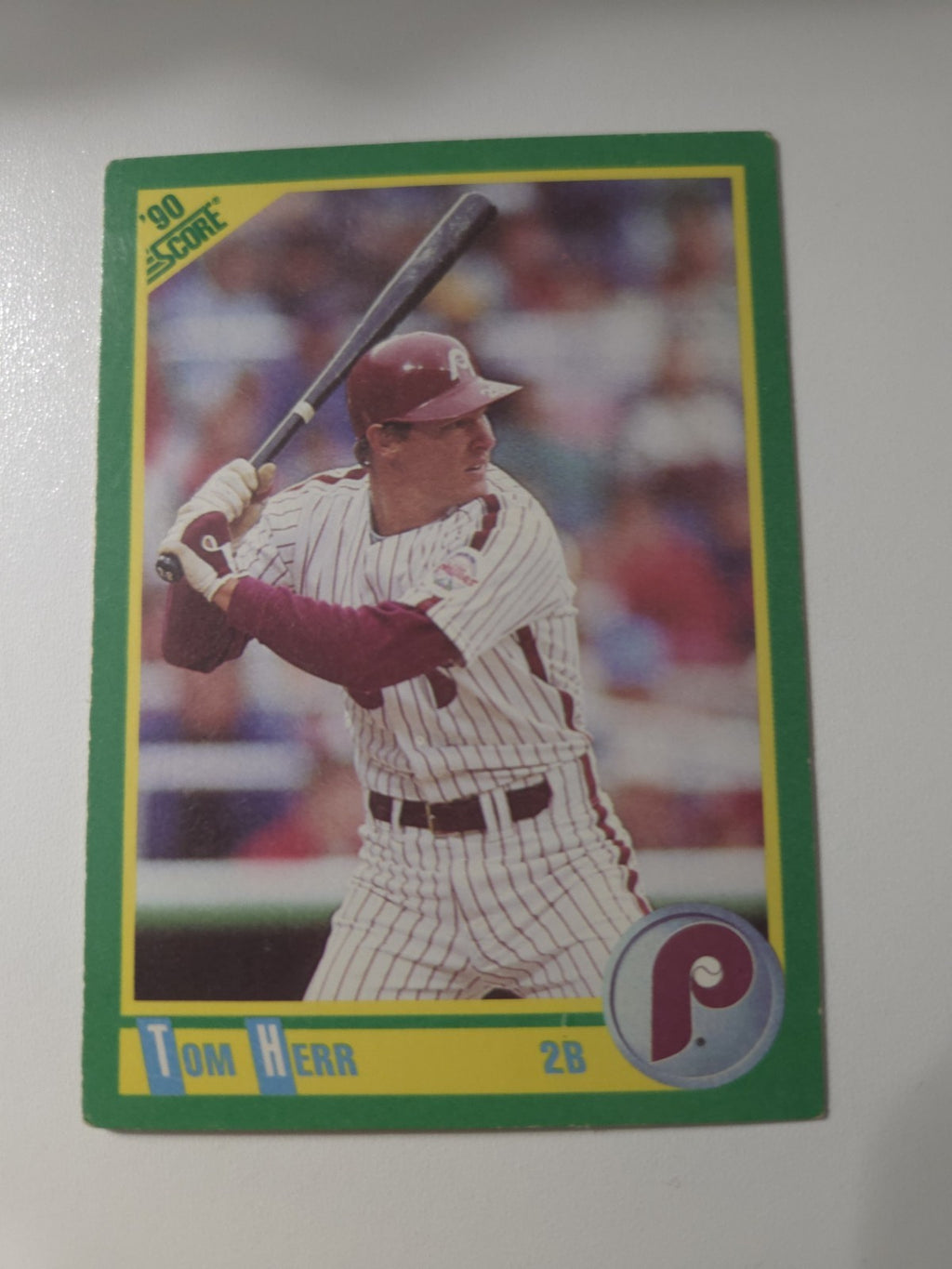 MLB - 1990 Score - Tom Herr - #171 - PHILADELPHIA PHILLIES - VG/EXC