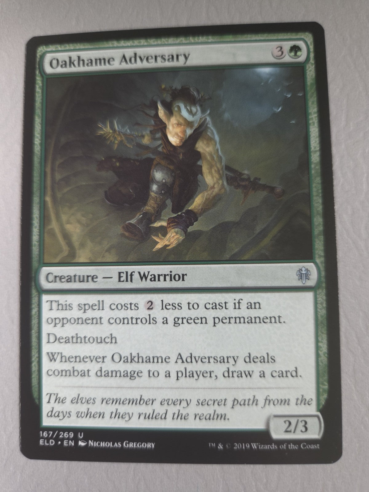 MTG - Oakhame Adversary - Throne of Eldraine - Regular - U - 167 - NM