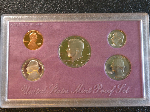 1989 S US Mint Proof Set | 5 Coins | Original Purple Box & COA | San Francisco