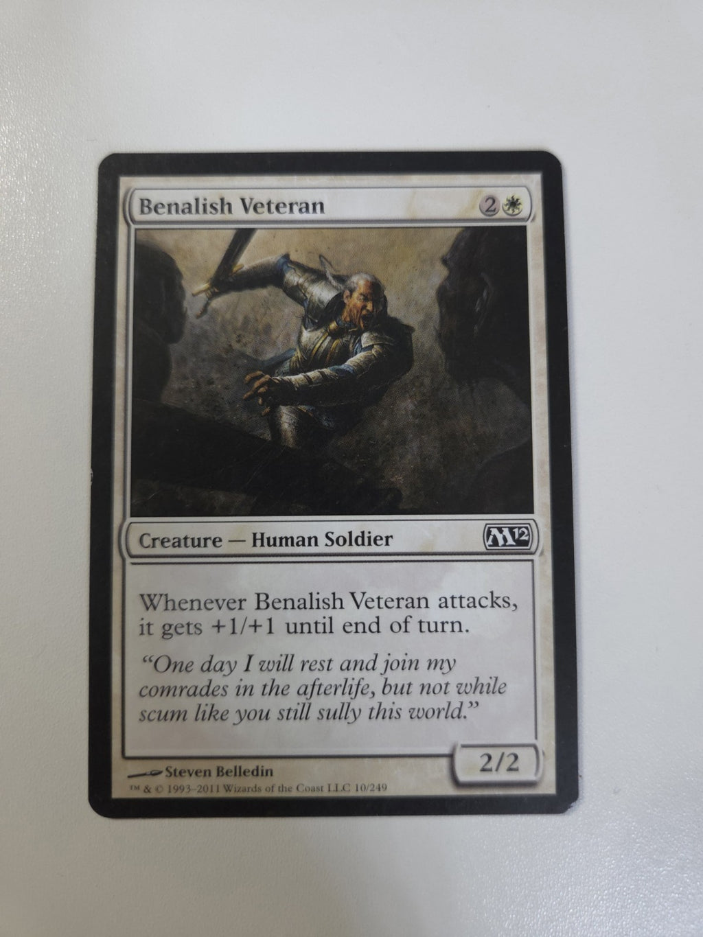 MTG - Benalish Veteran - Core Set 2012 (M12) - Regular - C - 10 - NM