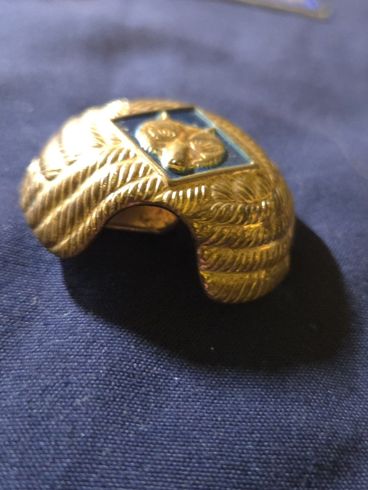 Cub Scout Wolf Rank Neckerchief Slide Boy Scouts of America Uniform Vintage BSA