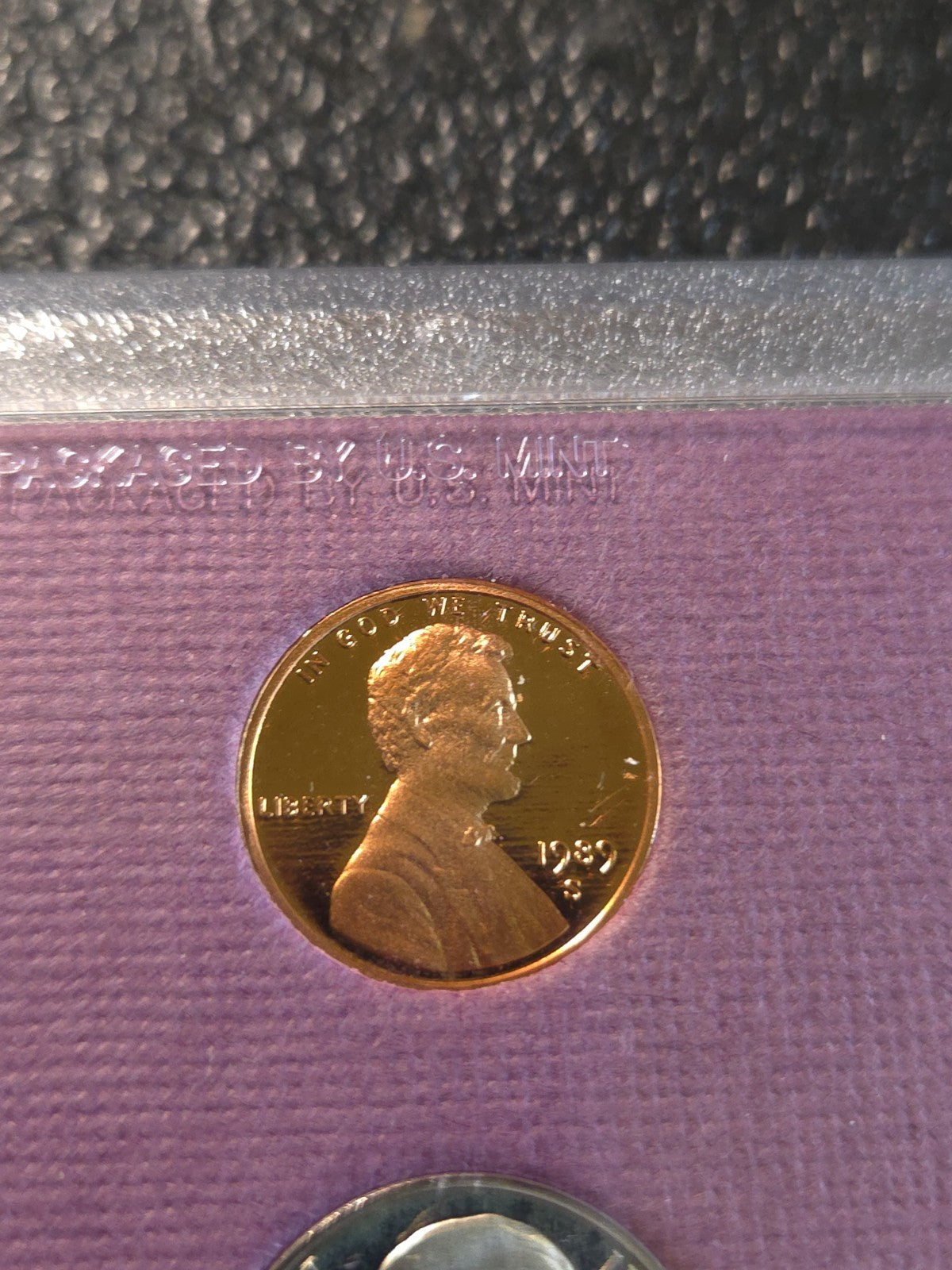 1989 S US Mint Proof Set | 5 Coins | Original Purple Box & COA | San Francisco