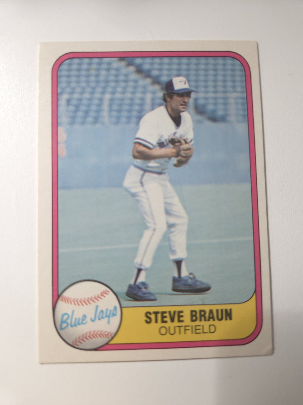 MLB - 1981 Fleer - Steve Braun - #427 - TORONTO BLUE JAYS - NM
