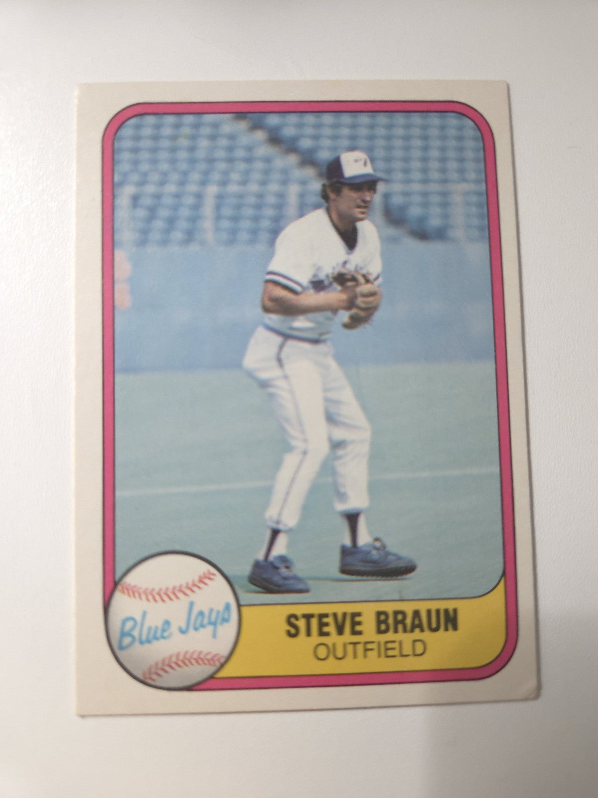 MLB - 1981 Fleer - Steve Braun - #427 - TORONTO BLUE JAYS - NM
