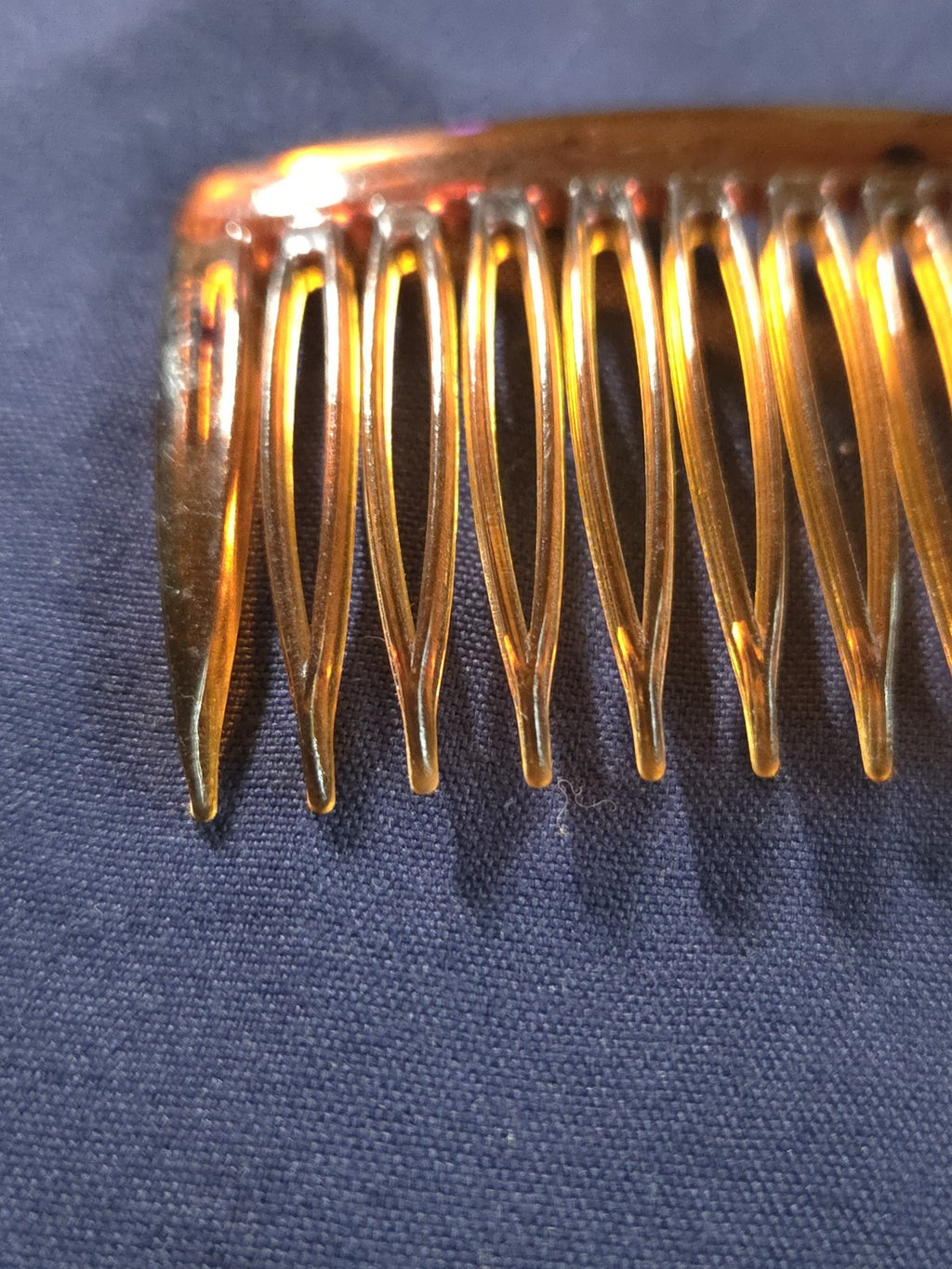 Vintage Faux Tortoiseshell Hair Comb Made in USA Classic Century Celluloid Look