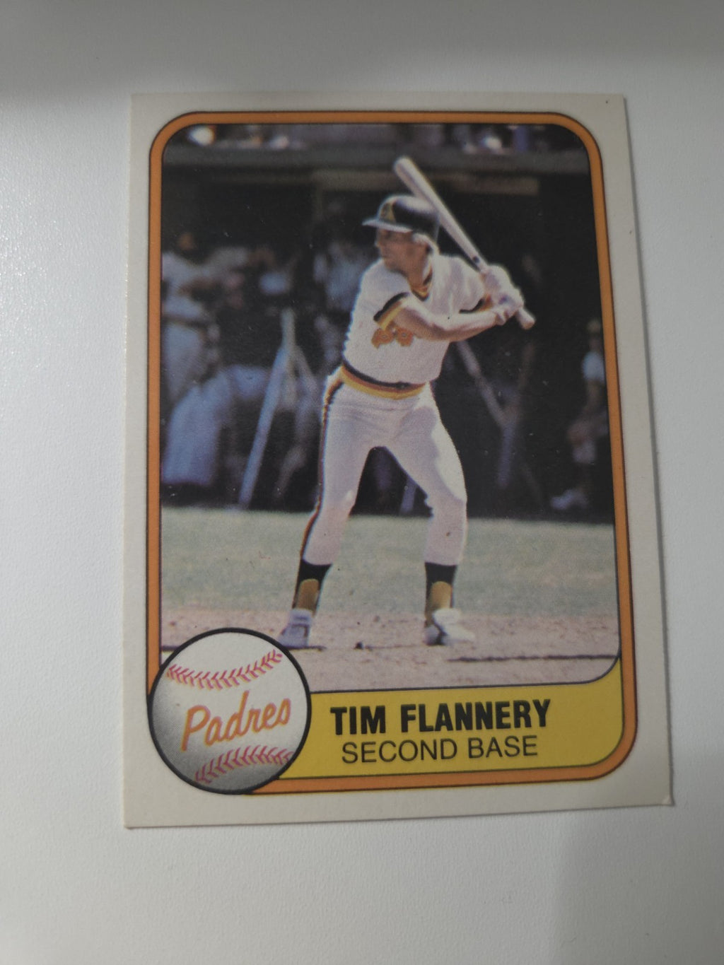 MLB - 1981 Fleer - Tim Flannery - #493 Batting Left - SAN DIEGO PADRES - NM
