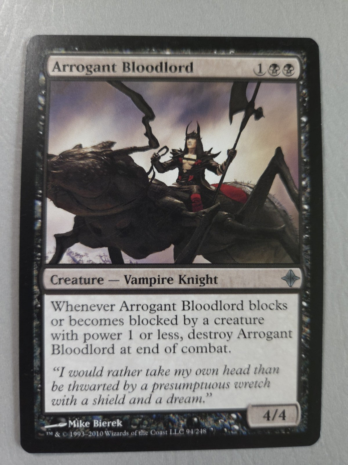 MTG - Arrogant Bloodlord - Rise of the Eldrazi - Regular - U - 94 - NM