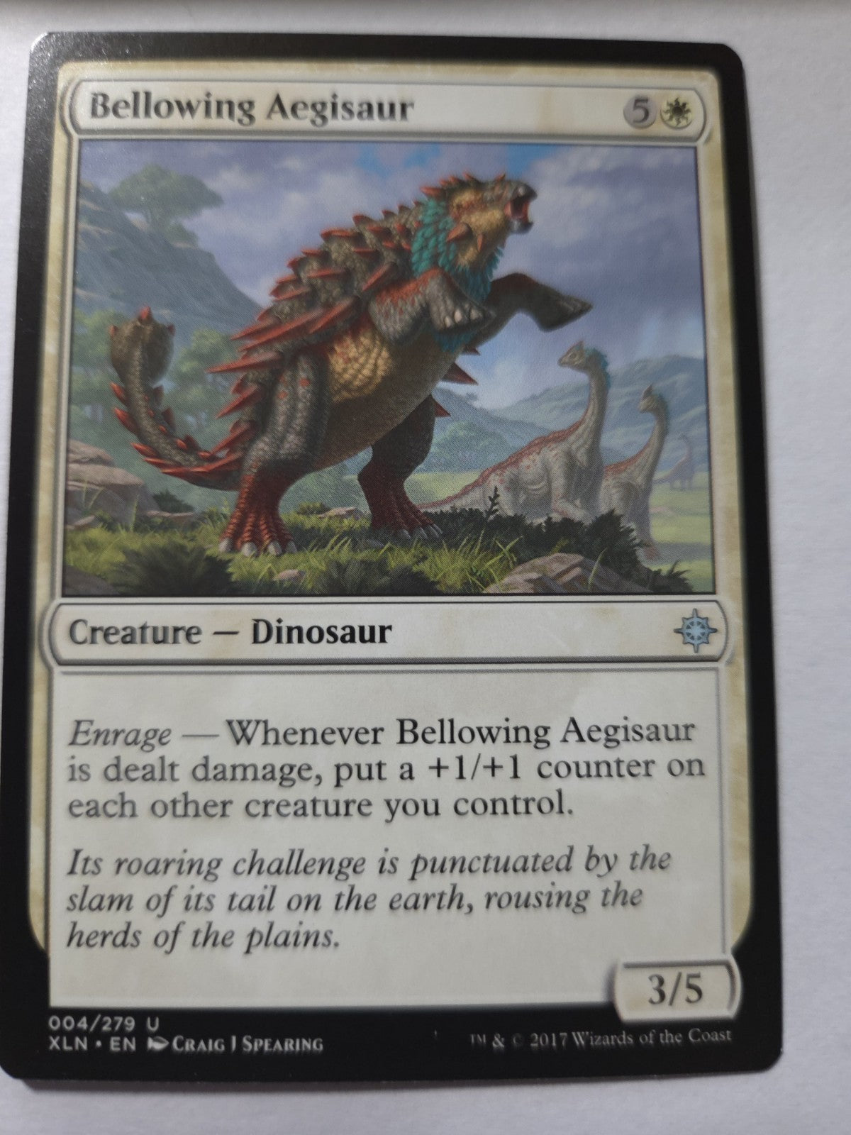 MTG - Bellowing Aegisaur - IXALAN - REGULAR - U - 004 - NM