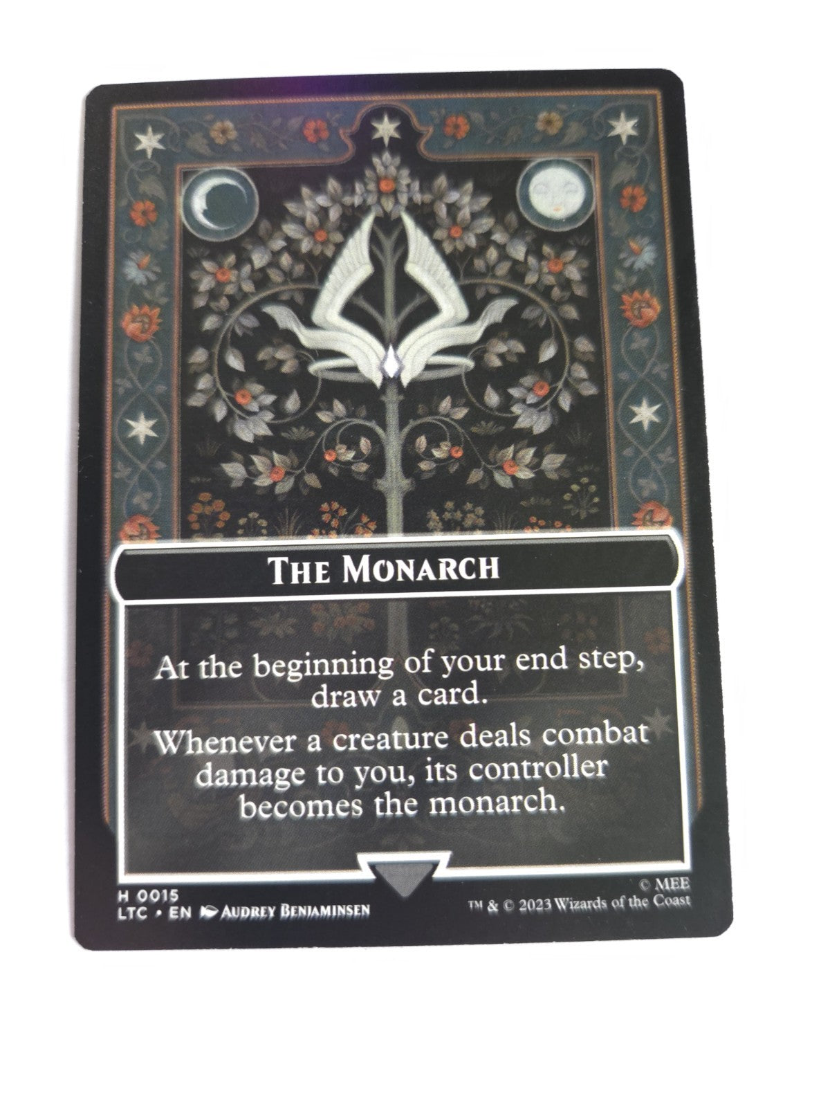 The Monarch   Treasure Double-Sided Token Commander: the Lord of the Rings:...