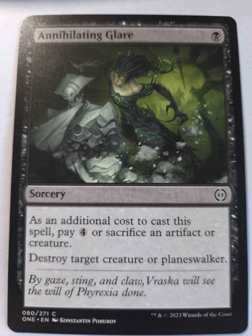 MTG - Annihilating Glare - Phyrexia: All Will Be One - Regular - C - 080 - NM