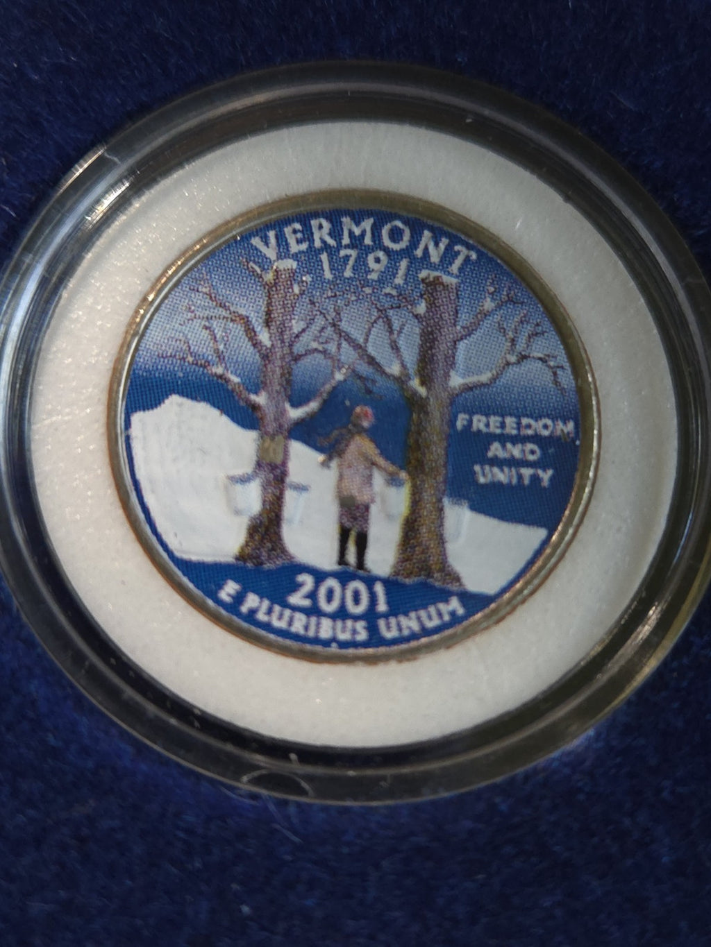 5 Colorized 2001 Statehood Quarters From MORGAN MINT. 
