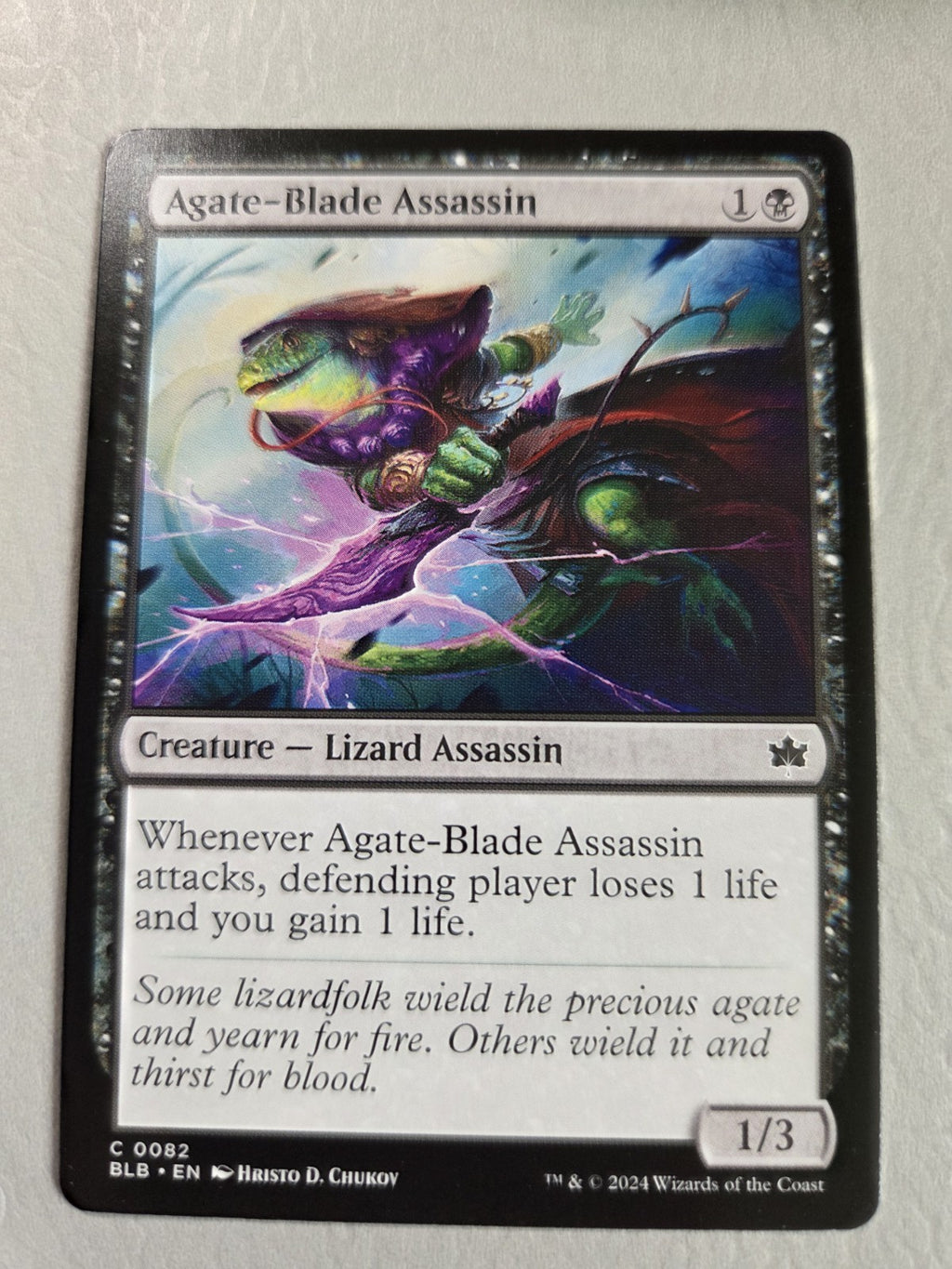 MTG - Agate-Blade Assassin - Bloomburrow - Regular - C - 82 - NM