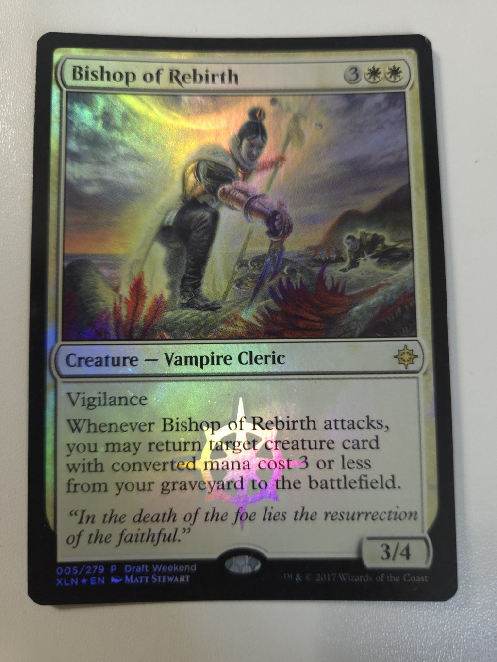 Bishop of Rebirth (Draft Weekend) Launch Party & Release Event Promos Foil