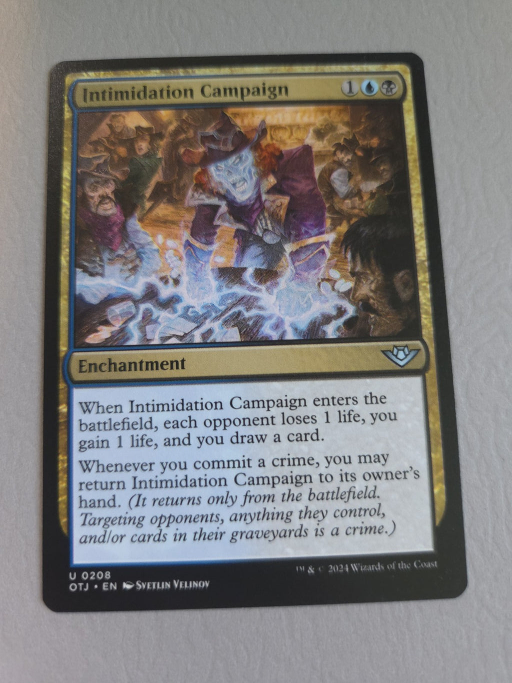 MTG - Intimidation Campaign - Outlaws of Thunder Junction - Regular - U - 208 NM