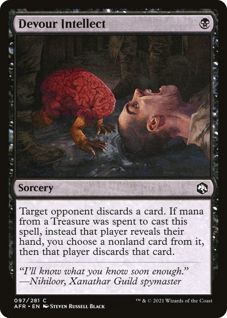 MTG - Devour Intellect - Adventures in the Forgotten Realms - Regular - C - 97 -