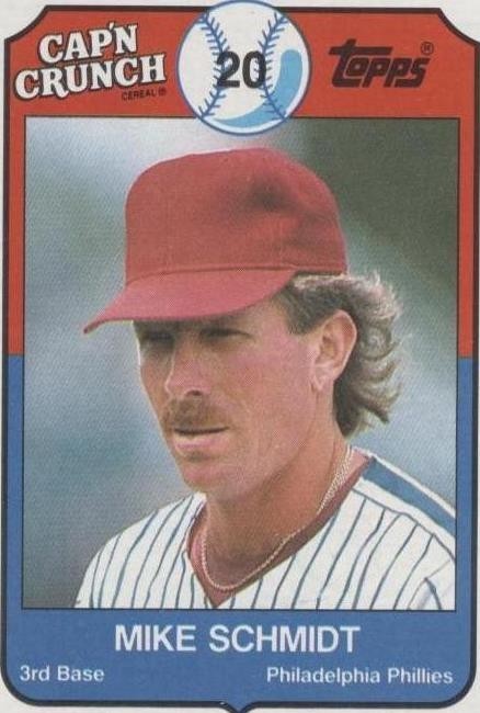 MLB - 1989 Topps Cap'n Crunch - Mike Schmidt - #16 - Philadelphia Phillies - Nm