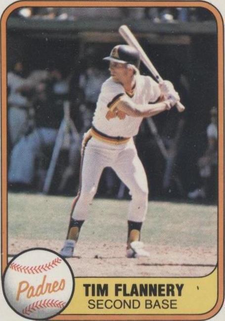 MLB - 1981 Fleer - Tim Flannery - #493 Batting Left - SAN DIEGO PADRES - NM