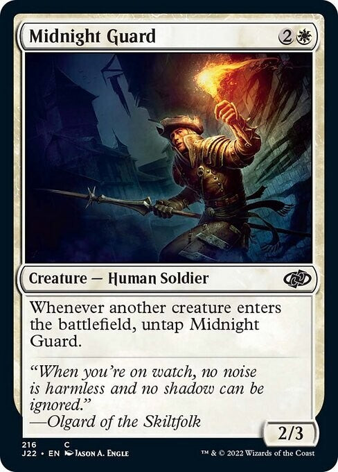MTG - Midnight Guard - Jumpstart 2022 - Regular - C - 216 - NM