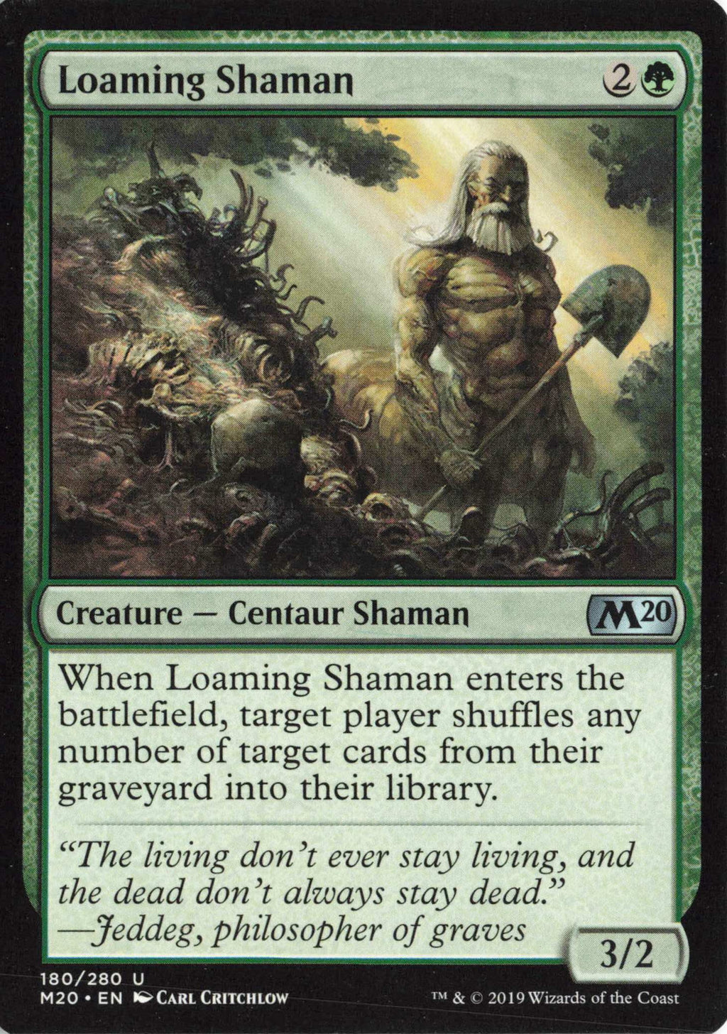 MTG - Loaming Shaman - Core Set 2020 - Regular - U - 180 - NM