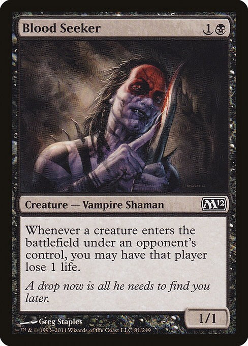 MTG - Blood Seeker - Core Set 2012 (M12) - Regular - C - 81 - NM