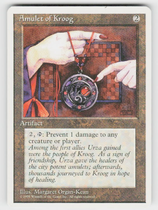 MTG - Amulet of Kroog - MTG Core Set 4th Edition - Regular - C - NM