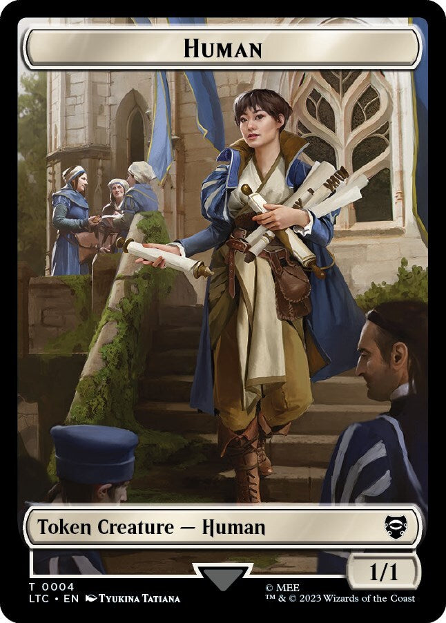 Human   Human Soldier (0002) Double-Sided Token Commander: the Lord of the...