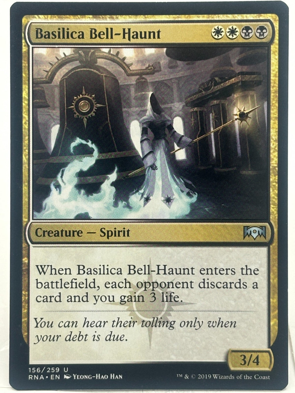 MTG - Basilica Bell-Haunt - Ravnica Allegiance - Regular - U - 156